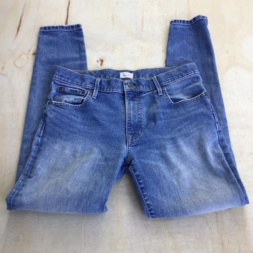 Able Women's Light Blue Ankle Jeans - Picture 5 of 14